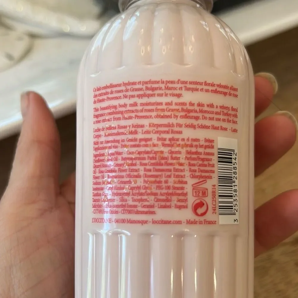 NEW L'occitane Roses et Reines body milk 8.4 ounce
